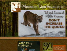 Tablet Screenshot of mountainlion.org